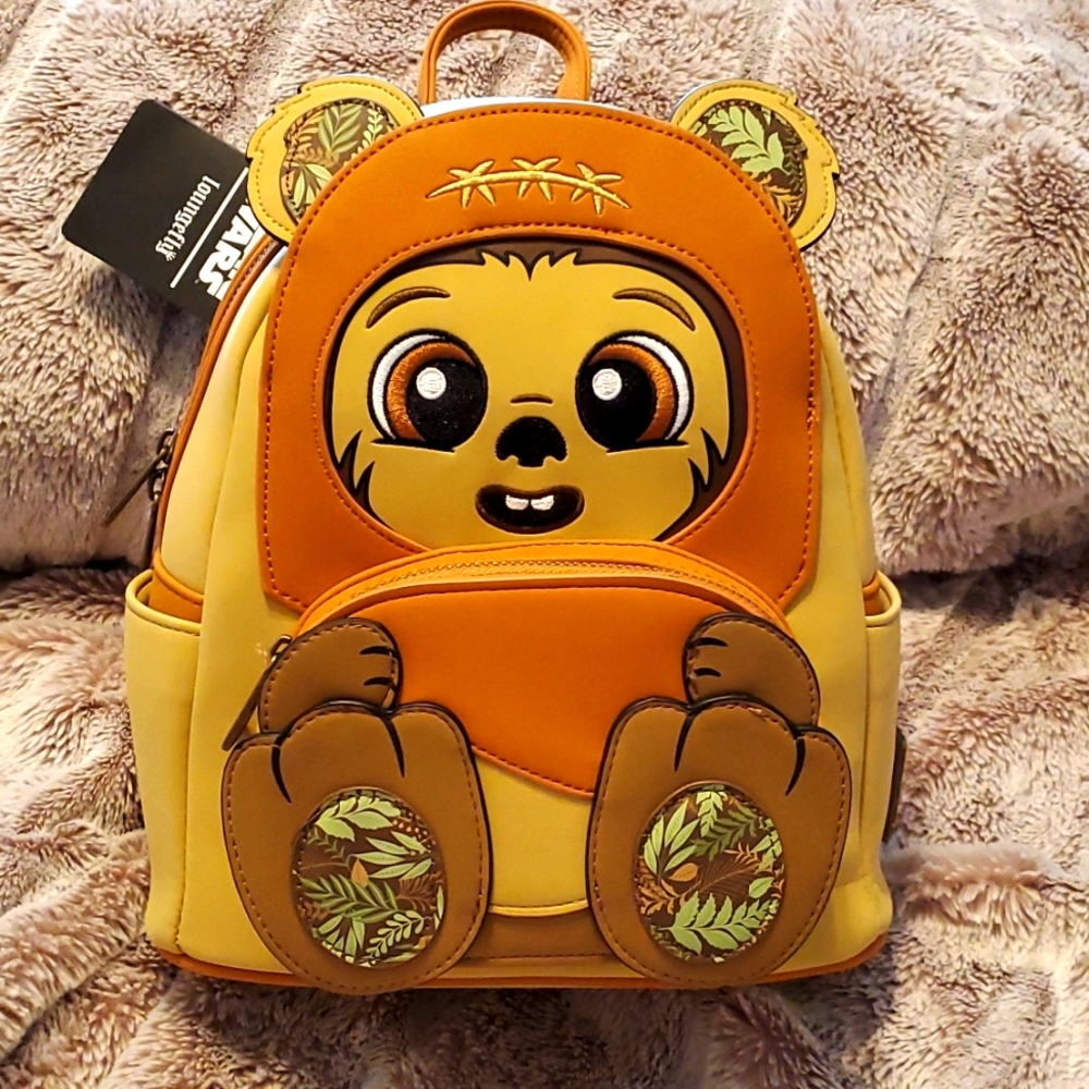 NEW Loungefly Wicket Ewok Footsie Disney Star Wars Collection Mini Backpack